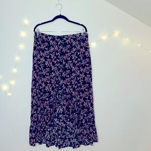 Lulu's floral hi-lo midi skirt